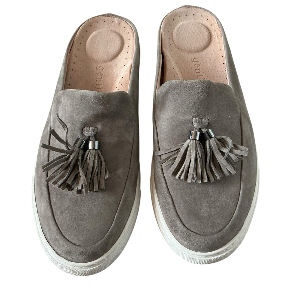 Gentle soles by Kenneth Cole Rory leather loafers tassel in taupe size 8M